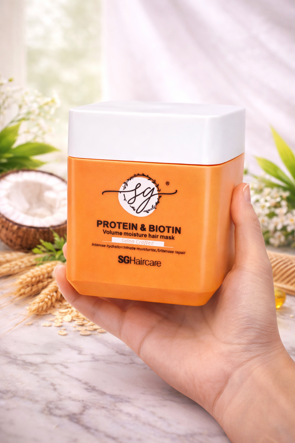 SG Haircare Protein & Biotin Volume Moisture Hair Mask