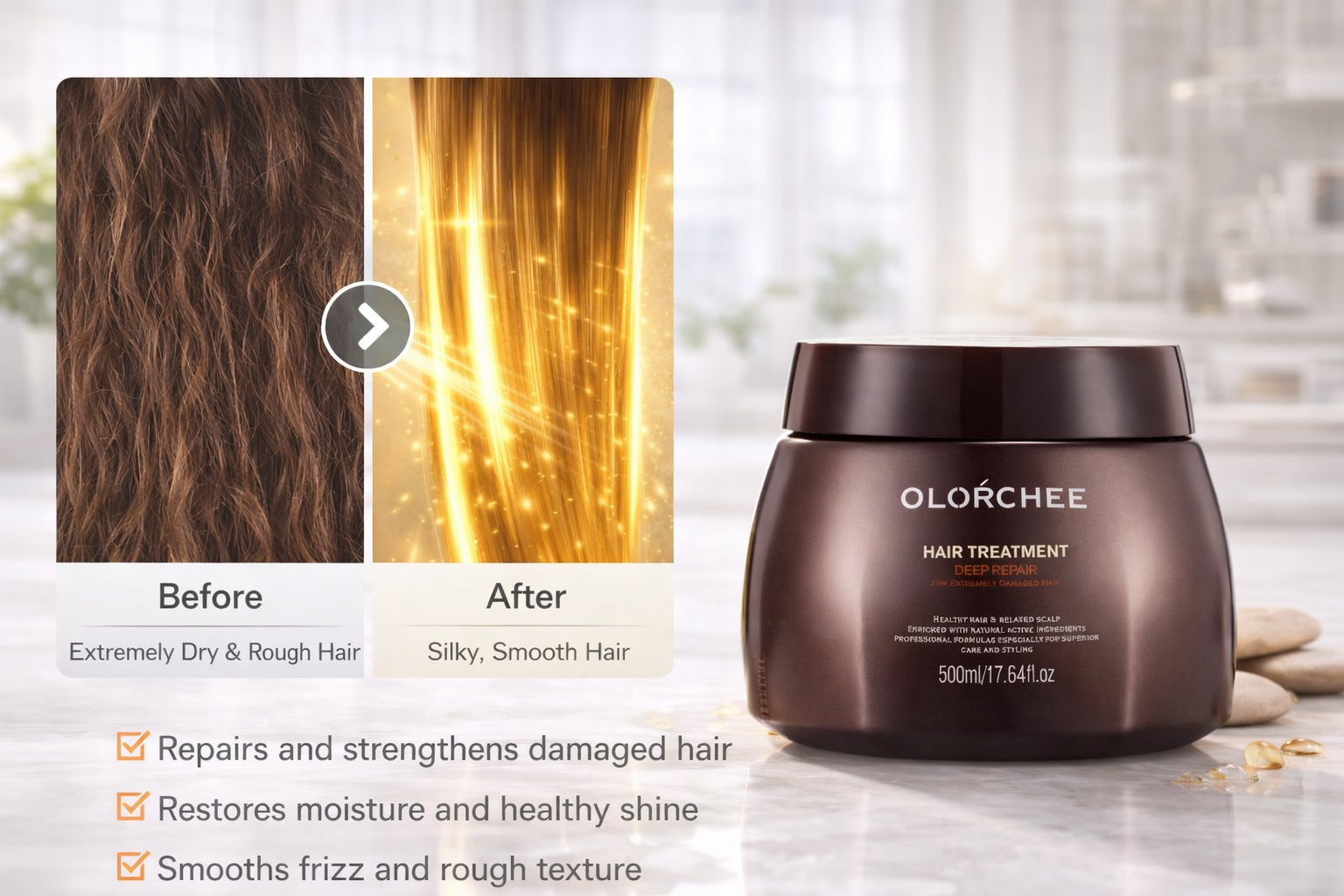 Olorchee Deep Repair Hair Treatment Mask 500ml