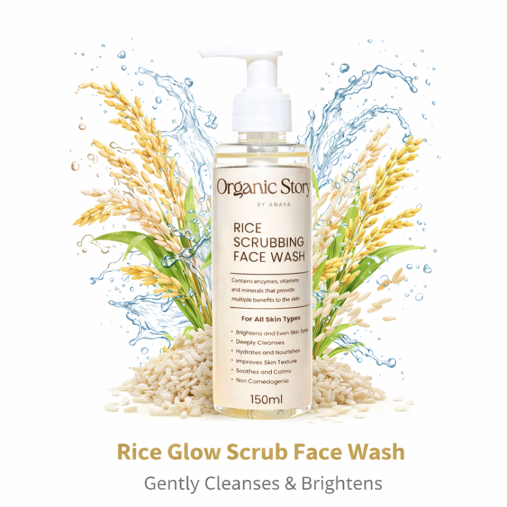 Organic Story Rice Glow Scrub Face Wash (150ml)