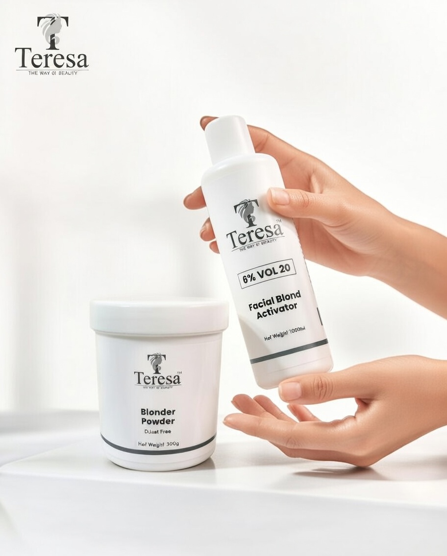 Teresa Facial Blond Kit: 6% Vol 20 Blonder Powder & Activator