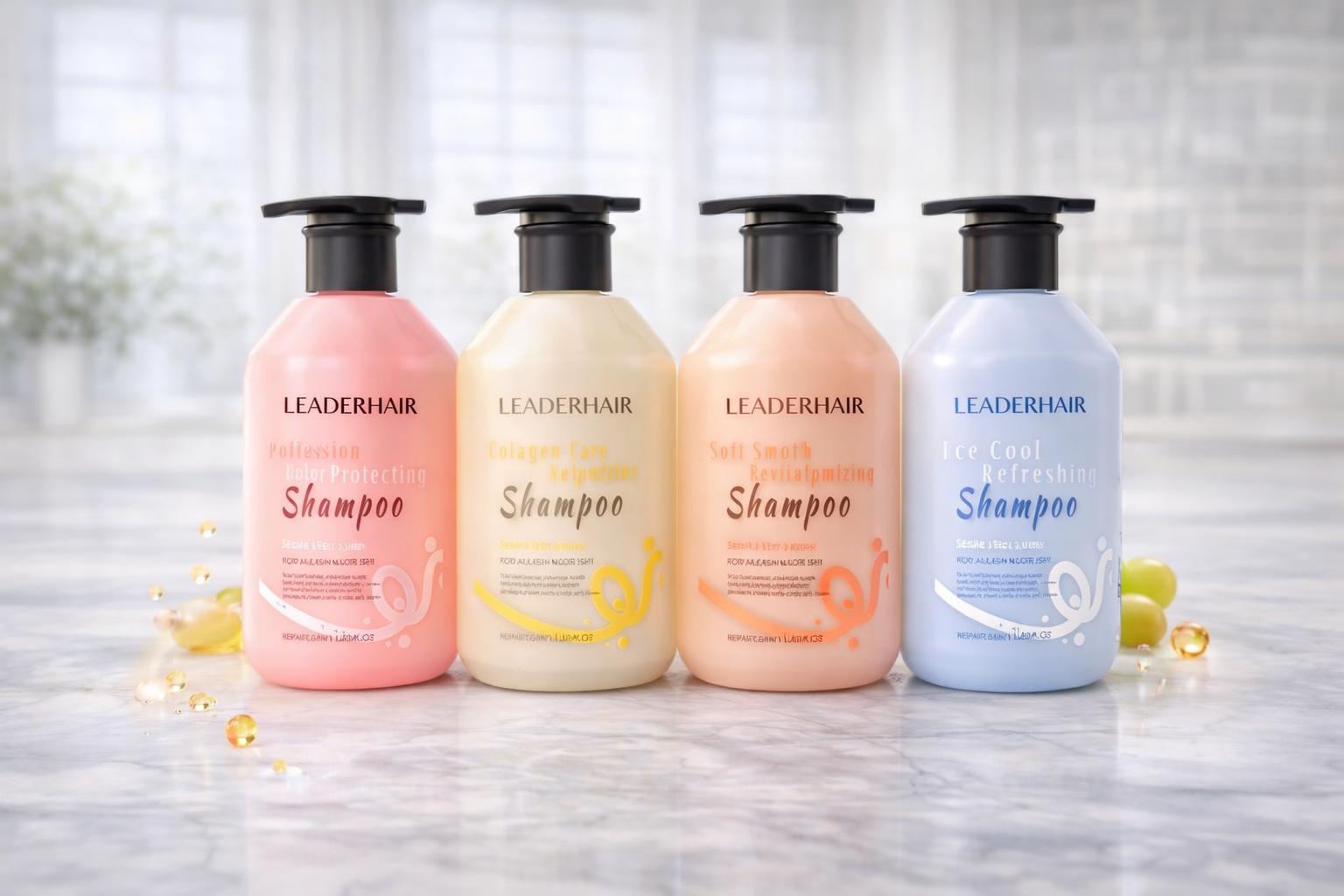 Leader Hair Professional Nourishing & Repair Shampoo Collection (All Variants)